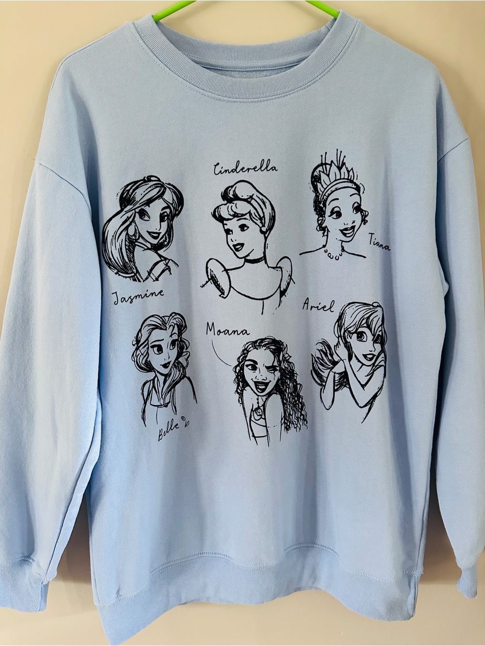 Disney Light Blue Princess Pullover